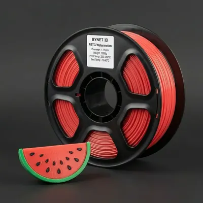 Пластик для 3D-печати BYNET3D PETG / BN_PETG0_WRD (Watermelon Red)