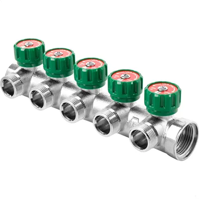 Коллектор отопления Vieir Под евроконус 1x3/4" VER440-5A / 46203