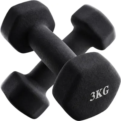 Набор гантелей VictoryFit VF-DHN030-2 (3кг, 2шт, черный)