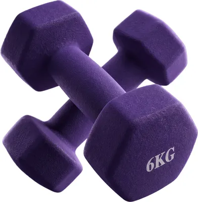 Набор гантелей VictoryFit VF-DHN060-2 (6кг, 2шт, фиолетовый)