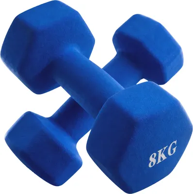 Набор гантелей VictoryFit VF-DHN080-2 (8кг, 2шт, синий)
