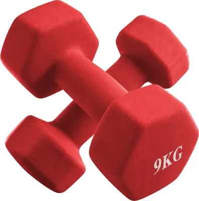 Набор гантелей VictoryFit VF-DHN090-2 (9кг, 2шт, красный)