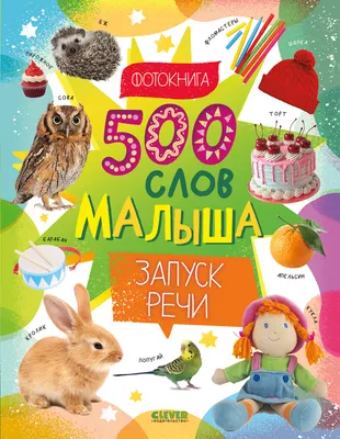 Развивающая книга CLEVER Первая фотокнига малыша. 500 слов малыша. Запуск речи