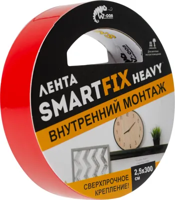Лента монтажная SmartFix Heavy 2.5x300см / SFV2530T (прозрачный)
