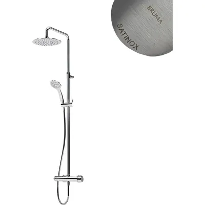 Душевая система со смесителем Bruma UltraThin Lusitano Satinox / 1072821ST