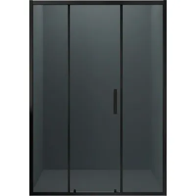 Душевая дверь MaybahGlass 195x130 / MGD-2741-6 (графит/черный)