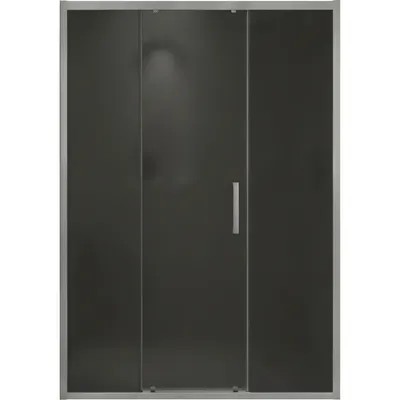 Душевая дверь MaybahGlass 195x130 / MGD-2742-5 (графит матовый/хром матовый)