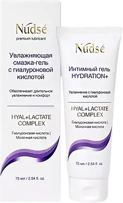 Лубрикант-гель NUDS Hydration+ увлажнение с гиалуроновой кислотой (75мл)