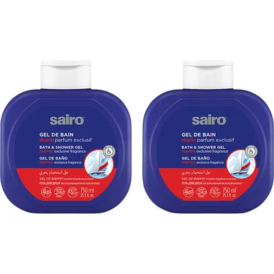 Набор гелей для душа Sairo Bath & Shower Gel Marine Exclusive Fragrance (2x750мл)