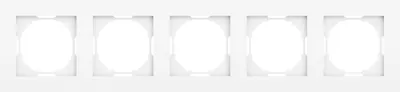Рамка для выключателей и розеток Donel A07 / DE21503 (глянцевый белый)
