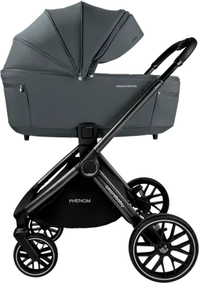Детская универсальная коляска Amarobaby Phenom 2 в 1 с термолюлькой / AB26-10PHENOM/10 (графит)