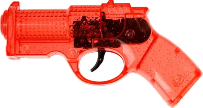 Пистолет игрушечный 1Toy Со звуковыми эффектами / Т27776 (прозрачный)