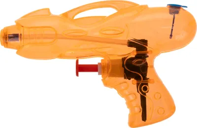 Бластер игрушечный 1Toy Водный Аквамания маленький / Т20105-2 (прозрачный ораньжевый)