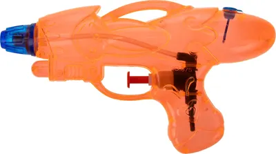 Бластер игрушечный 1Toy Водный Аквамания / Т20106-3 (прозрачный оранжевый)