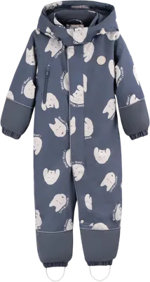 Комбинезон прогулочный детский Amarobaby Adventure Light / AB-OD26-6201ADL/20-86 (р.86-92, синий/собаки)