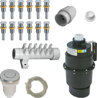 Аэромассажная система MVL AM-SET6-411 KIT (хром)