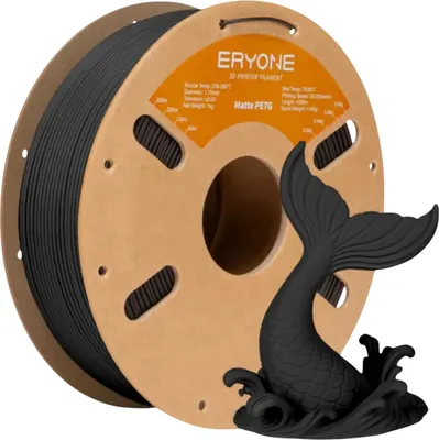 Пластик для 3D-печати Eryone Matte PETG / B0401001 (1.75мм, 1кг, черный)