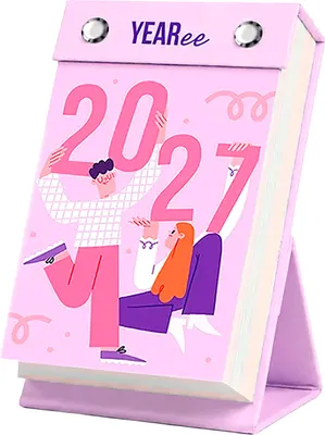 Календарь настольный Yearee 2027 год / 4816088500204 (английский язык)