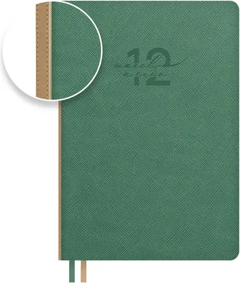 Ежедневник Escalada Сафьян / 73855 (160л, зеленый)