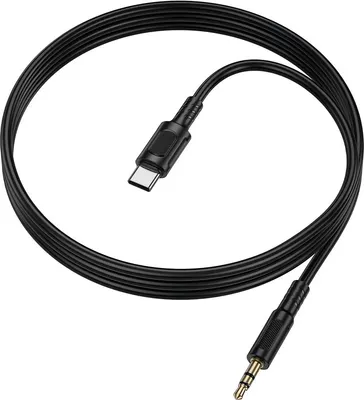 Кабель Borofone BL25B Type-C-AUX (1м, черный)