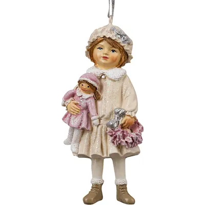 Елочная игрушка Erich Krause Decor. Девочка с куклой / 66145