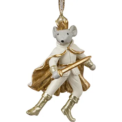 Елочная игрушка Erich Krause Decor. Мышиный король мини / 66214 (золотой)