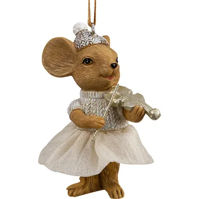 Елочная игрушка Erich Krause Decor. Мышка со скрипкой / 66203