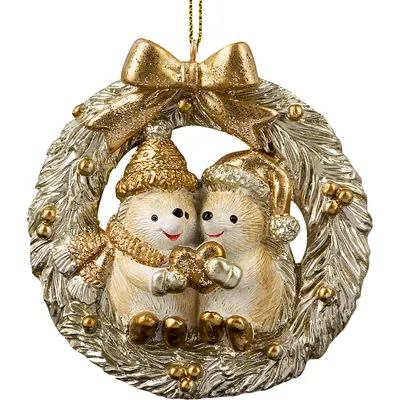 Елочная игрушка Erich Krause Decor. Влюбленные ежики / 66207
