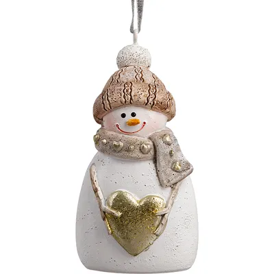 Елочная игрушка Erich Krause Decor. Снеговик с сердцем / 65824
