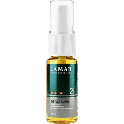 Тоник для лица Lamar Professional Detox Care успокаивающий с зеленым чаем и алоэ вера (15мл)