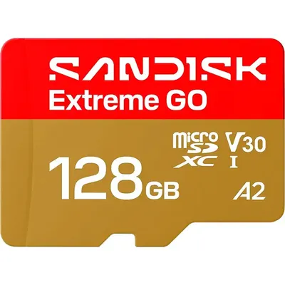 Карта памяти SanDisk Extreme GO MicroSDXC 128GB UHS-I V30 A2 (SDSQXGN-128G-GN6MN)
