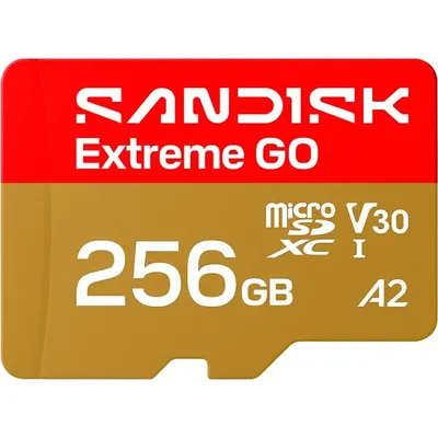 Карта памяти SanDisk Extreme GO MicroSDXC 256GB UHS-I V30 A2 (SDSQXGN-256G-GN6MN)