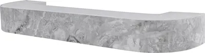 Карниз для штор MGN Потолочный Лофт 3-рядный (2.2м, гранит серый лак)