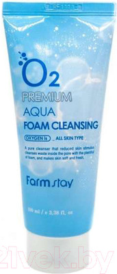 Пенка для умывания FarmStay O2 Premium Aqua Foam Cleansing (100мл)