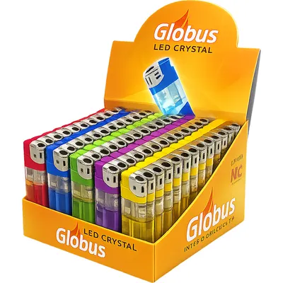 Комплект зажигалок Globus LED DY5810 (50шт)