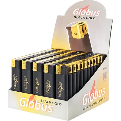 Комплект зажигалок Globus Black Gold DY062 (50шт)