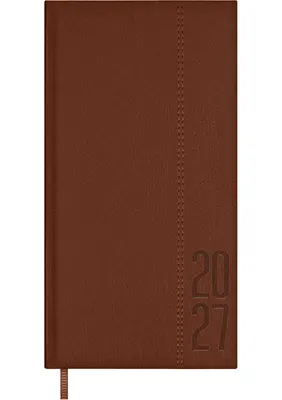 Еженедельник Escalada Наппа 2027 / 73626 (64л, коричневый)