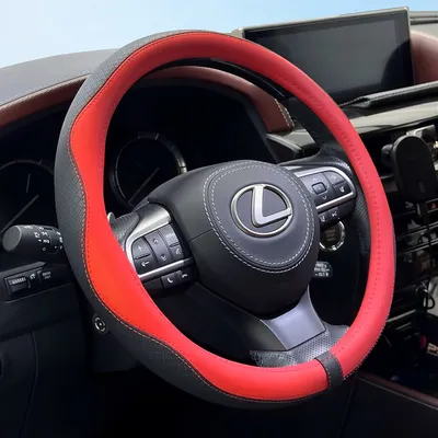 Оплетка на руль PSV Rubber Fiber М / 137020 (черный/красный)