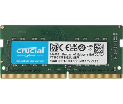 Оперативная память DDR4 Crucial CT16G4SFS832AT