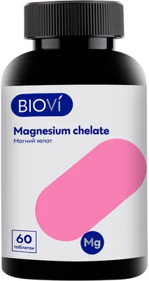 Минерал Biovi Магний Хелат (60 таблеток)