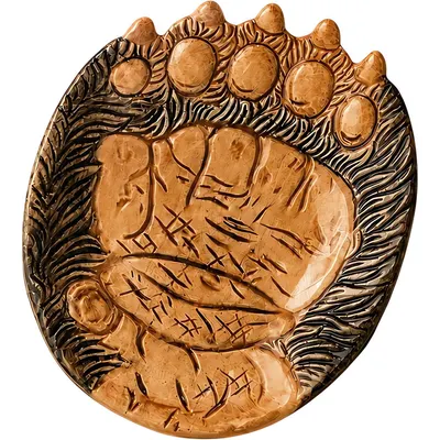Тарелка столовая обеденная Elan Gallery Лапа медведя 340129