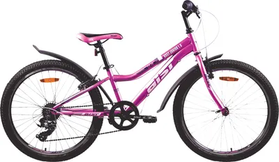 Детский велосипед AIST Rosy Junior 1.0 2026 (24, сиреневый, разобранный, в коробке)