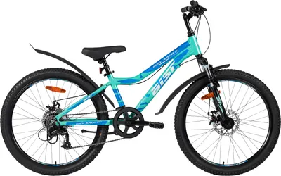 Велосипед AIST Rosy Junior 2.1 2026 (24, голубой, разобранный, в коробке)