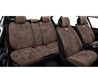 Комплект накидок на автомобильные сиденья PSV Decor / 139172 (темно-коричневый)