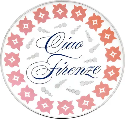 Блюдце Bitossi Ciao Mondo Firenze CIA00103