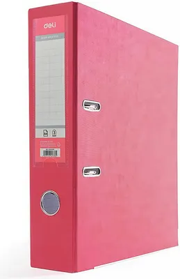 Папка-регистратор Deli WF81875PK/СБ (розовый)