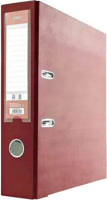 Папка-регистратор Deli WF81875BD/СБ (бордовый)