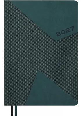 Ежедневник Escalada Пике 2027 / 73476 (176л, темно-зеленый)