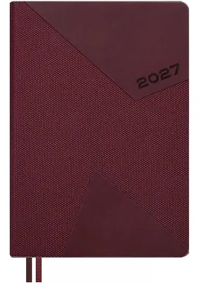 Ежедневник Escalada Пике 2027 / 73475 (176л, бордовый)