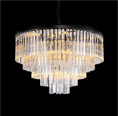 Люстра DeLight Collection 1920s Odeon KR0387P-10A (black/clear)